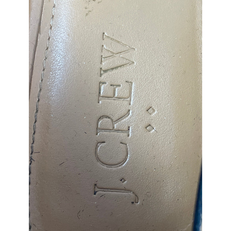 J.Crew Zoe Women's Leopard Print Calf Hair Open Side Pointed Toe d'Orsay Flats 9