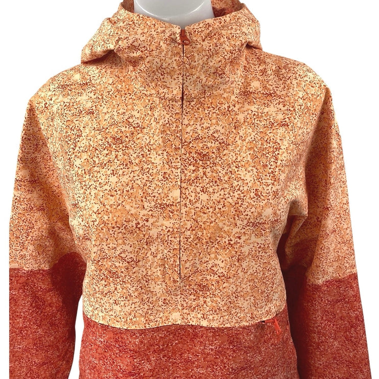 Outdoor Voices Rectrek Orange Pebbled Canyon Hoodie Hooded Anorak Jacket Size XS