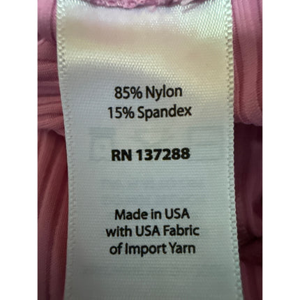 Year Of Ours Pink Rib Knit Mid Rise Skinny Activewear Fitness Leggings Pants XS