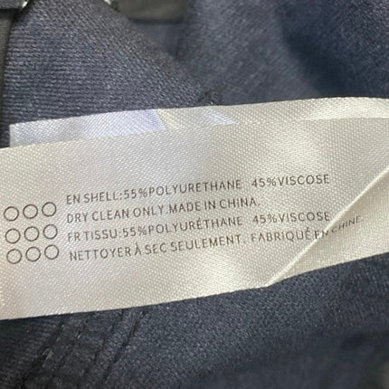 En Saison Women's Black Faux Vegan Leather High Waist Wide Leg Trousers Pants L