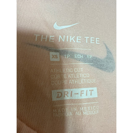 The Nike Tee Coral Logo Spellout Sleeveless Workout Athletic Tank Top Size XS