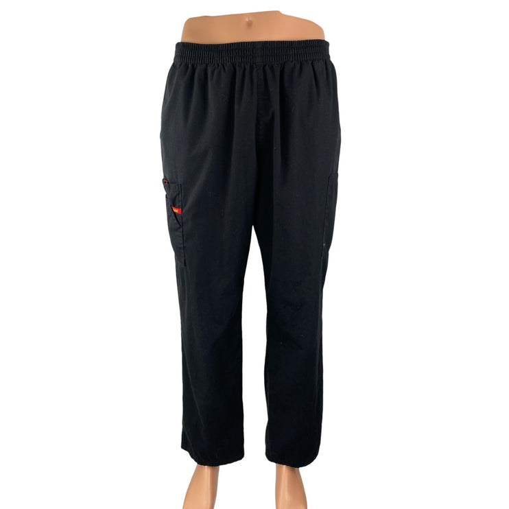 Dickies Men's Black V Neck Short Sleeve Pants Medical Nurse Scrub Set Size M