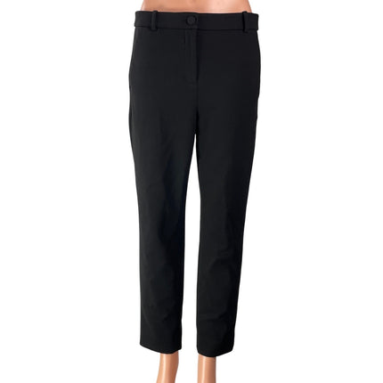J.Crew Cameron Women's Black High Rise Career Straight Trousers Pants Size S