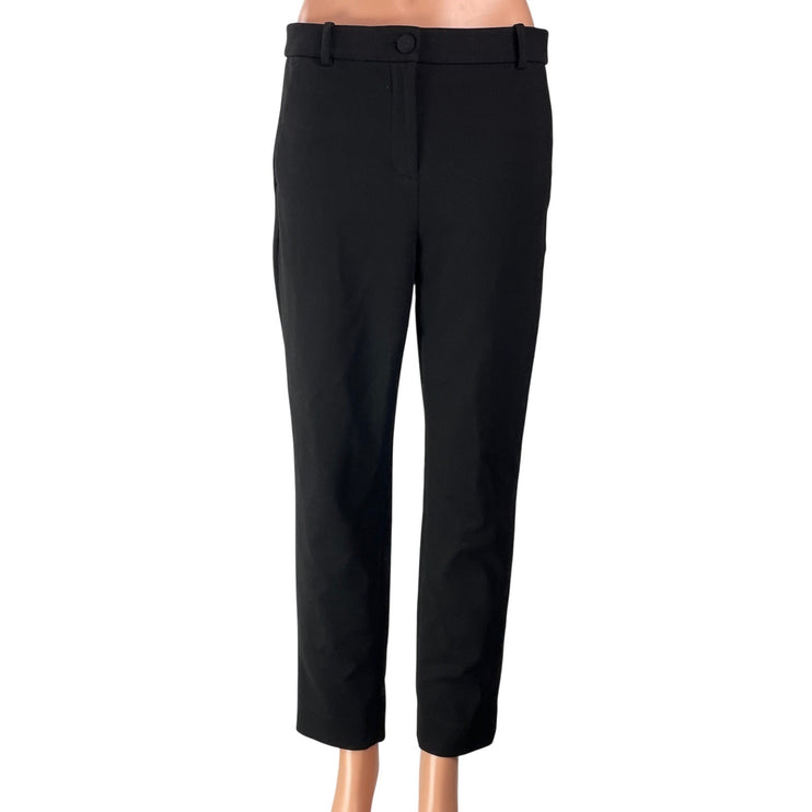 J.Crew Cameron Women's Black High Rise Career Straight Trousers Pants Size S
