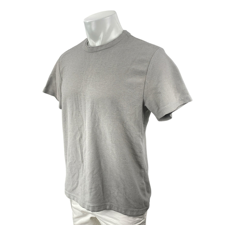 E.T.A Men's Gray Short Sleeve Crew Neck Basic Casual T Shirt Tee Top Size L