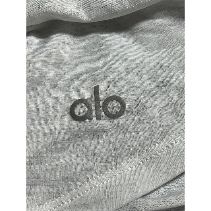 Alo Yoga White Scoop Neck Sleeveless Sports Athletic Activewear Tank Top Sz S/M