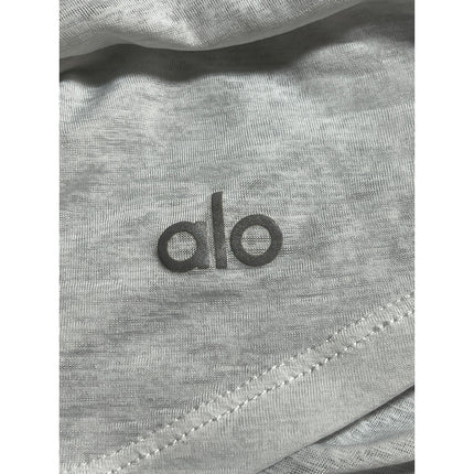 Alo Yoga White Scoop Neck Sleeveless Sports Athletic Activewear Tank Top Sz S/M