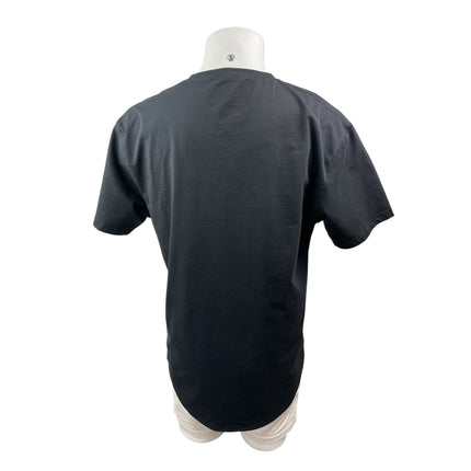 BYLT Men's Black Drop Cut V Neck Basic Short Sleeve T Shirt Tee Top Size XL