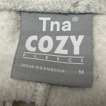 Aritzia Tna Cozy Fleece Women's Gray Drawstring Elastic Waist Lounge Shorts Sz M