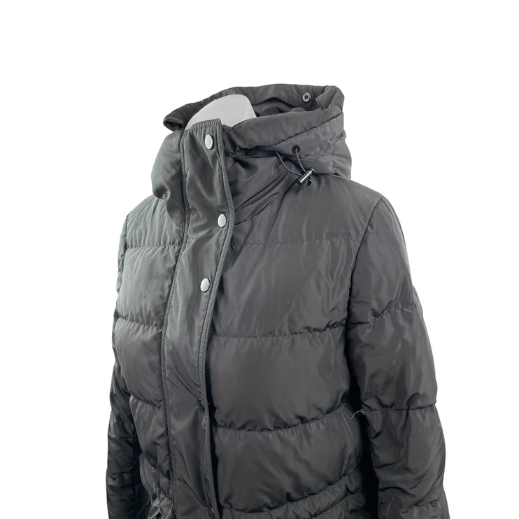 Aritzia Babaton Women's Black Down Hoodie Long Sleeve Puffer Coat Jacket Size S