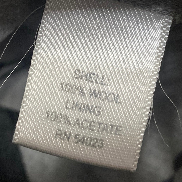 Banana Republic 100% Wool Mens Black Straight Classic Trousers Dress Pants Sz 32