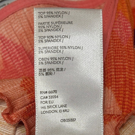 Urban Outfitters Tulli Orange Cami Tank Top Cropped Cardigan 2 Piece Set Size L