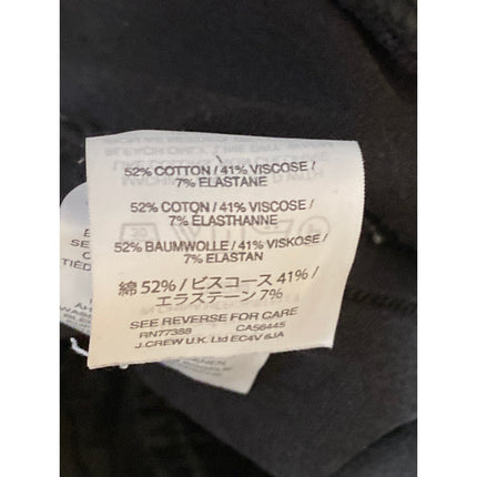 J.Crew Women's Black High Waisted Straight Leg Pockets Trousers Dress Pants 14
