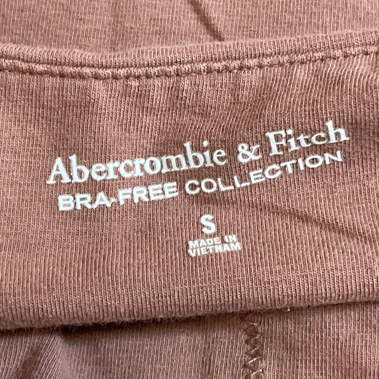Abercrombie & Fitch Bra-Free Brown Sleeveless Cami Camisole Tank Top Size S