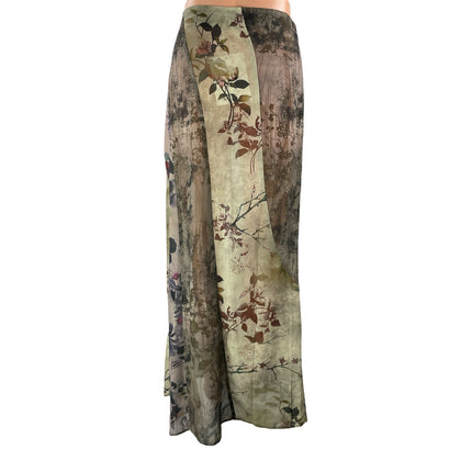 NEW Jaded London Asteria Women's Multi Color Floral Sheer Flowy Maxi Skirt Sz 6