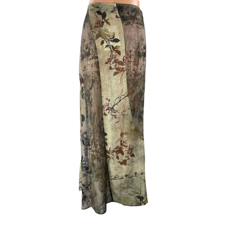 NEW Jaded London Asteria Women's Multi Color Floral Sheer Flowy Maxi Skirt Sz 6