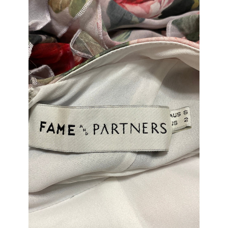 Fame and Partners Mulricolor Floral Sleeveless Cami Ruffle Maxi A-Line Dress 2