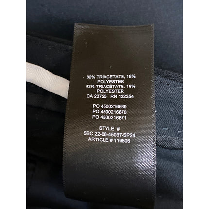 Aritzia Ten Women's Black High Waisted Wide Leg Baggy Trousers Pants Size 2