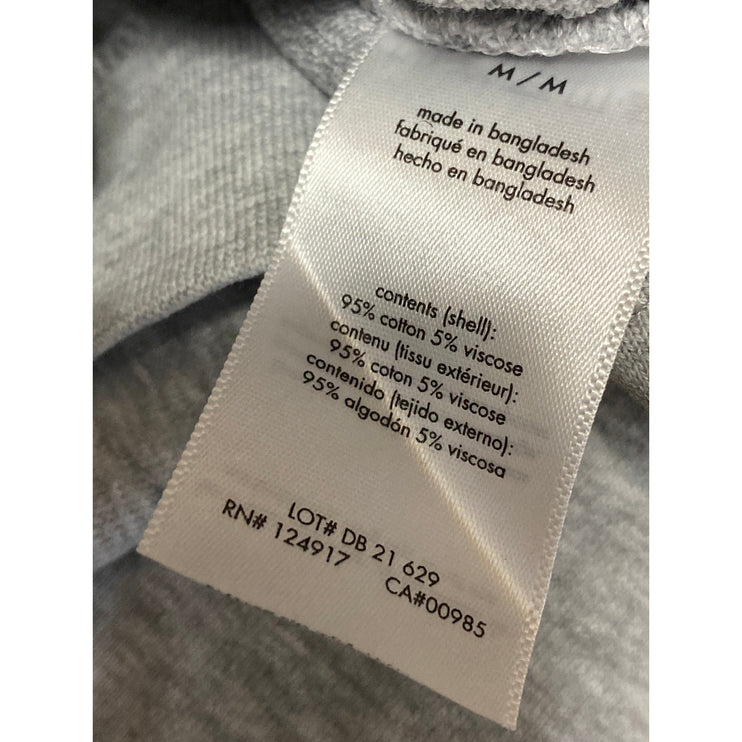 WeWoreWhat Women's Gray Long Sleeve Crew Neck Boxy Cropped Sweatshirt Top Sz M
