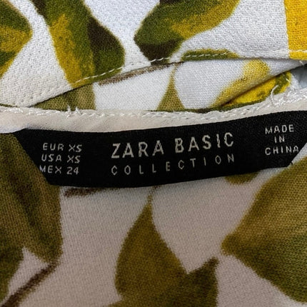 Zara Multicolor Lemon Graphic Print Sleeveless Cami Camisole Tank Top Size XS