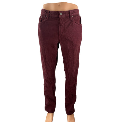 Bonobos Men's Red Maroon Straight Leg Trouser Chino Khaki Pants Size 35x32