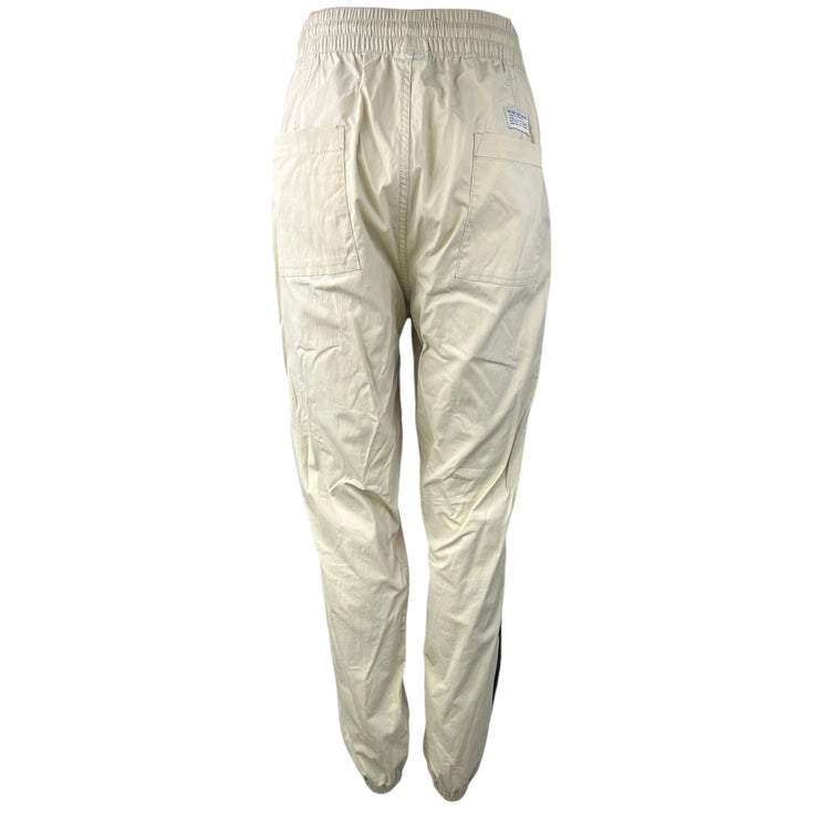 Publish Brand Cream Elastic Waist Pull On Parachute Windbreaker Jogger Pants L