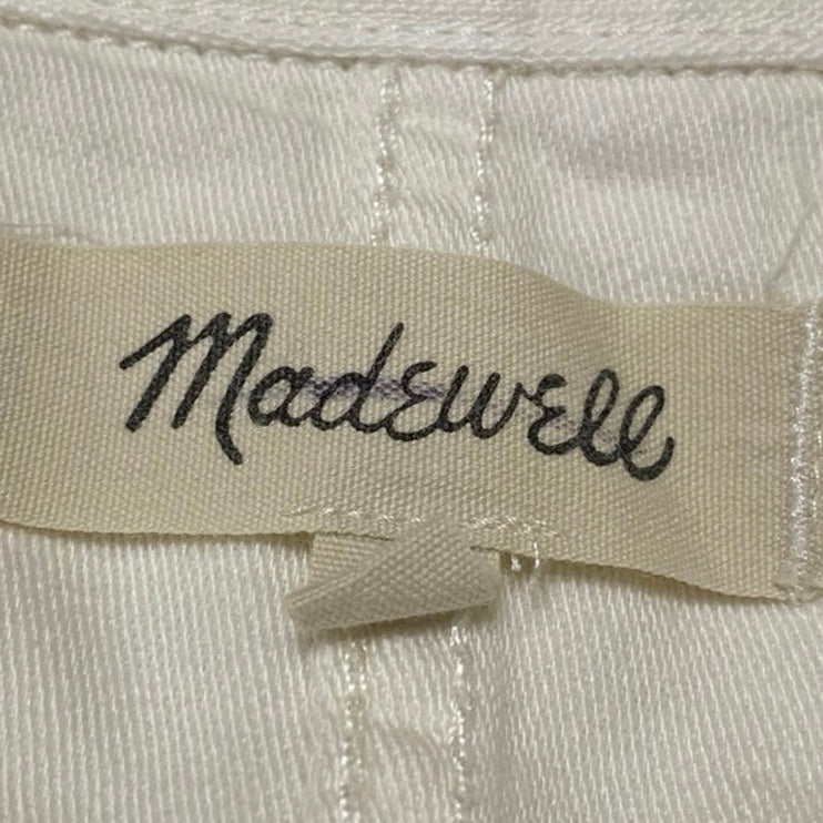Madewell Drakefield White Long Sleeve Button Down Pockets Shirt Coat Jacket XL