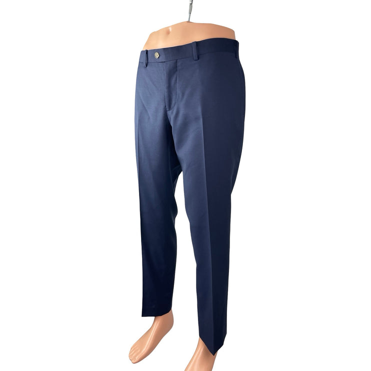 Indochino Mens Blue Classic Blazer Coat Straight Trousers Dress Pants Suit Set M