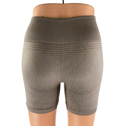 Gymshark Women's Tan Mid Rise Yoga Workout Running Athletic Biker Shorts Size S