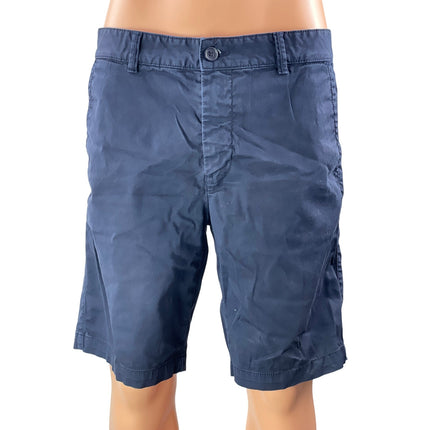 United Colors Of Benetton Men's Blue High Waisted Bermuda Chino Khaki Shorts 48