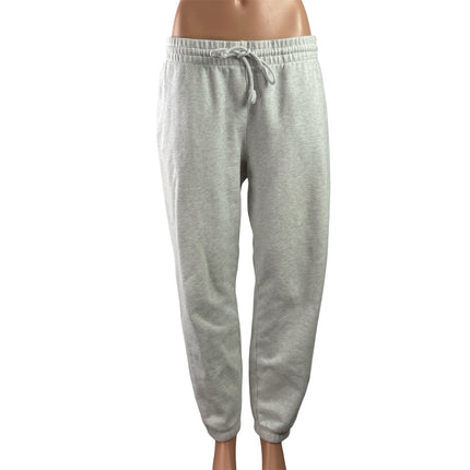 Aritzia TNA Cozy Fleece Gray Elastic Waist Tapered Lounge Jogger Sweat Pants S