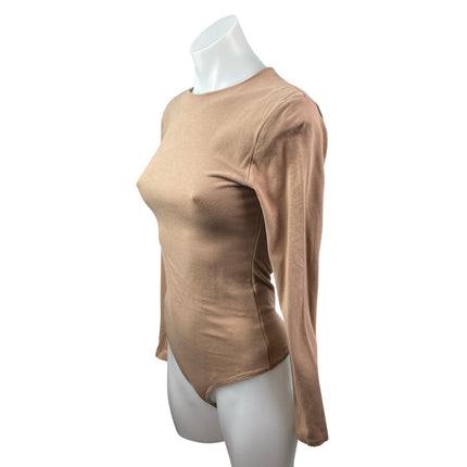 Abercrombie & Fitch Soft Matte Seamless Long Sleeve Crew Neck Bodysuit Top Sz S