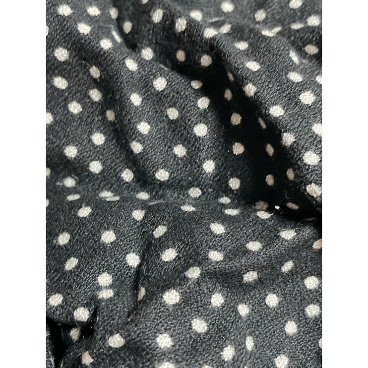 Abercrombie & Fitch Black Polka Dot Tie Strap Sleeveless Crop Cami Tank Top Sz M