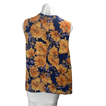 Aritzia Babaton Hopkins Multicolor Floral Sleeveless Crew Neck Tank Blouse Top L