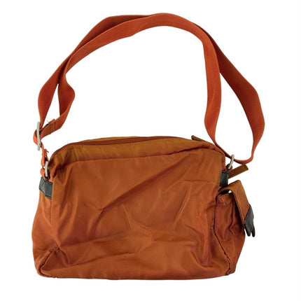 Nine West Unisex Coral Nylon Messenger Pockets Adjustable Crossbody Handbag OS
