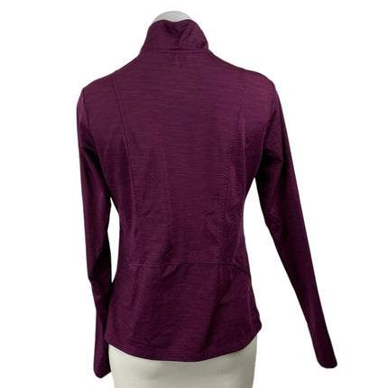Eddie Bauer Women's Maroon Long Sleeve Half Zip Pullover Sweatshirt Top Size S