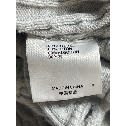 Brandy Melville Gray Ribbed Knit Long Sleeve Button Up Cardigan Sweater Size S/M