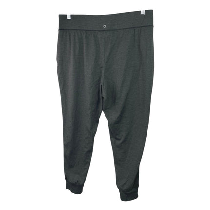 Gap Fit Brushed Tech Jersey Women's Gray Tapered Jogger Sweat Pants Size XL