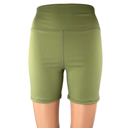 WeWoreWhat Green High Waisted Yoga Workout Running Athletic Biker Shorts Size S