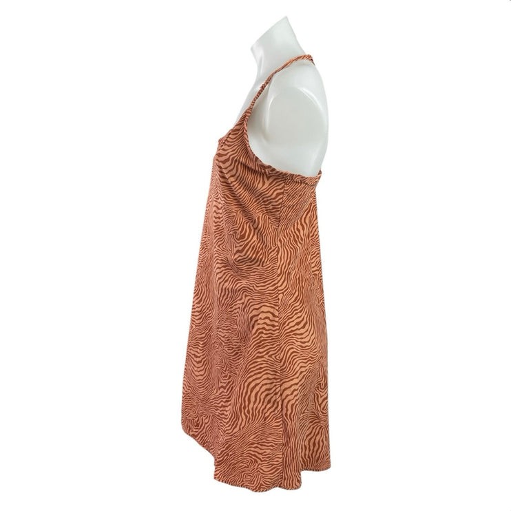 Outdoor Voices The Exercise Tan Zebra Scoop Built in Short Tennis Golf Dress L