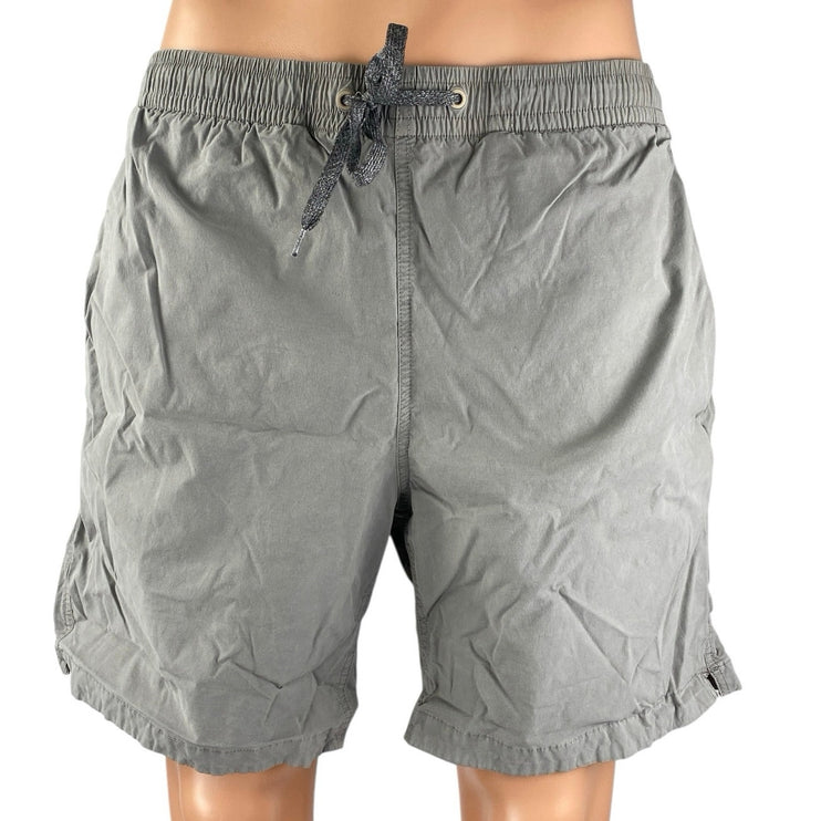 Bonobos Men's Gray Drawstring Elastic Waist Mini Casual Performance Shorts Sz L