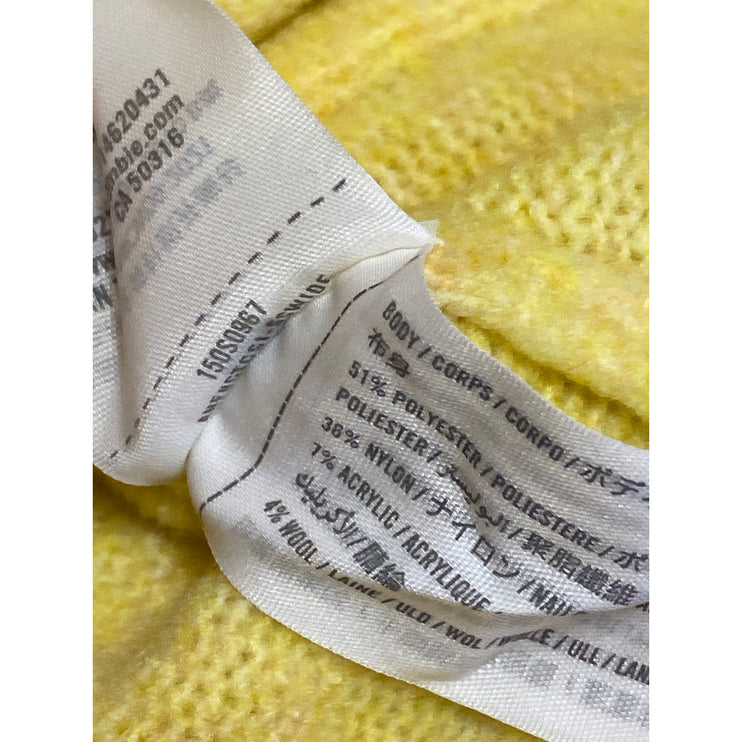 Abercrombie & Fitch Womens Yellow Long Sleeve Button Down Cardigan Sweater Top L