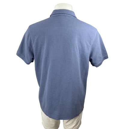 Zara Men's Blue Short Sleeve Golf Casual Collar Pullover Polo Shirt Top Size XL