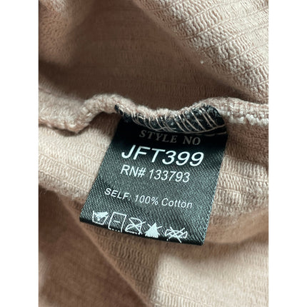 POL Women's Pink Corduroy Long Sleeve Cropped Pocket Button Down Jacket Size M