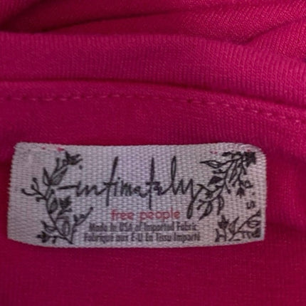 Free People Intimately Pink Strapless Sleeveless Bandeau Tube Crop Top Size S