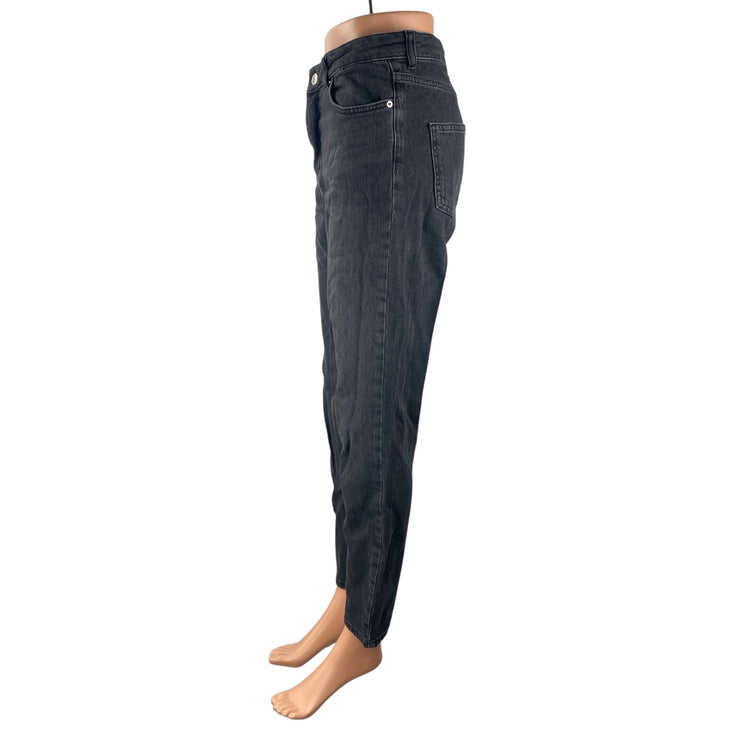 Vero Moda Women's Black High Waisted Y2k Slim Straight Denim Jeans Size 27x32