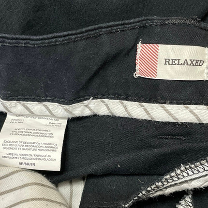 Dickies Womens Black Low Rise Straight Wide Leg Casual Denim Jeans Pants Size 8
