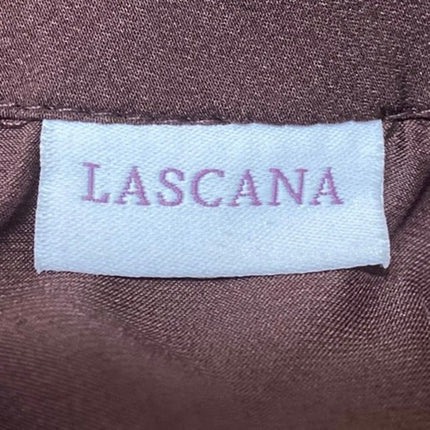 Lascana Womens Brown Sleeveless Turtleneck Cutout Back Wide Leg Jumpsuit Size 10