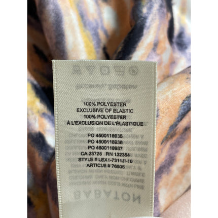 Aritzia Babaton Multicolor Abstract Striped High Waisted Midi Slip Skirt Size 2