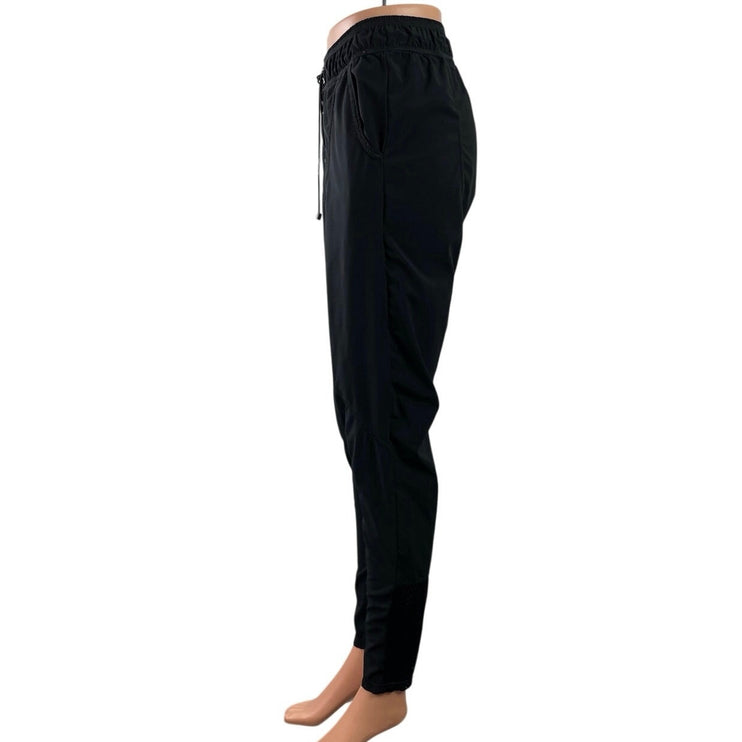 925 Fit Women's Black Drawstring Tapered Pocket Workout Athletic Pants Size S